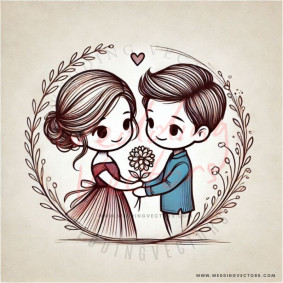 love wedding vectors 6457