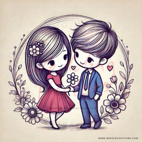 love wedding vectors 6461