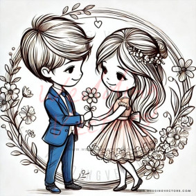 love wedding vectors 6462