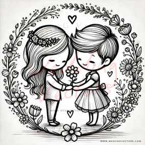love wedding vectors 6468