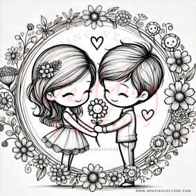 love wedding vectors 6475