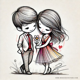love wedding vectors 6477