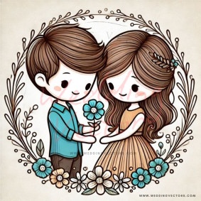 love wedding vectors 6478