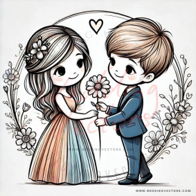 love wedding vectors 6479