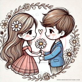 love wedding vectors 6484