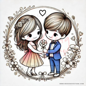 love wedding vectors 6487
