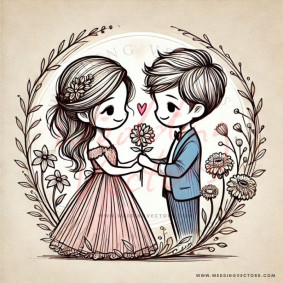 love wedding vectors 6490