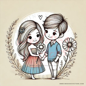 love wedding vectors 6496