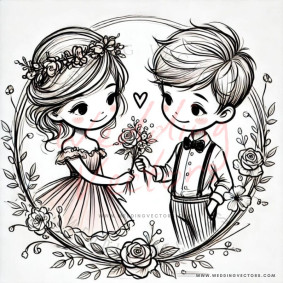 love wedding vectors 6499