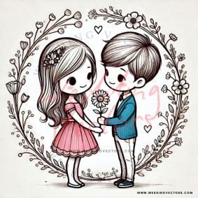 love wedding vectors 6502