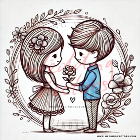 love wedding vectors 6516