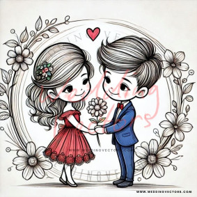 love wedding vectors 6534