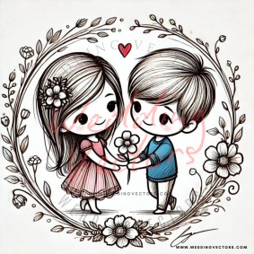love wedding vectors 6539