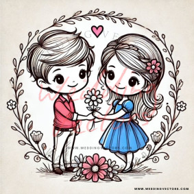 love wedding vectors 6540
