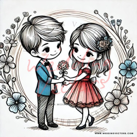 love wedding vectors 6553