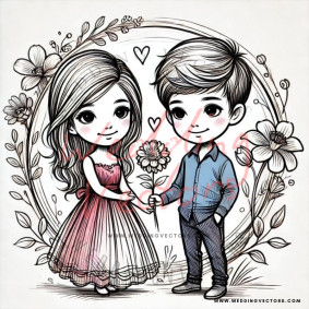 love wedding vectors 6554