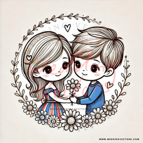 love wedding vectors 6556