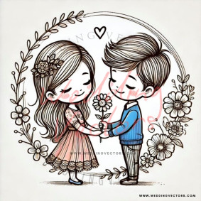 love wedding vectors 6557
