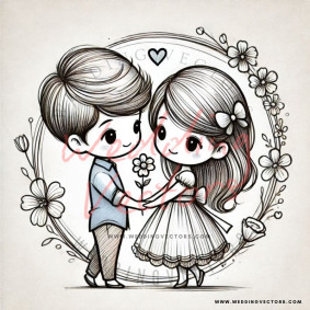 love wedding vectors 6559