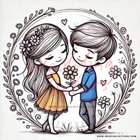 love wedding vectors 6569