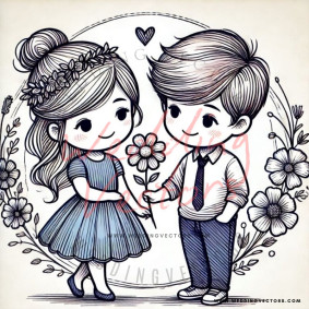 love wedding vectors 6571