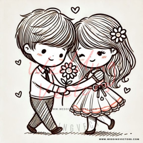 love wedding vectors 6576