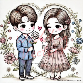 love wedding vectors 6578