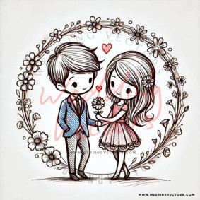 love wedding vectors 6586