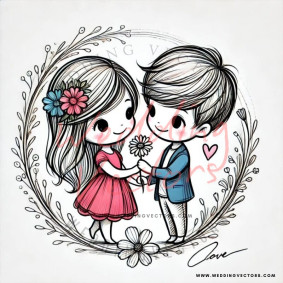 love wedding vectors 6590