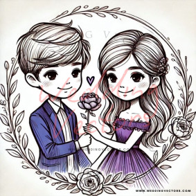 love wedding vectors 6603