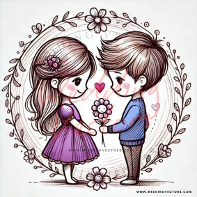 love wedding vectors 6605