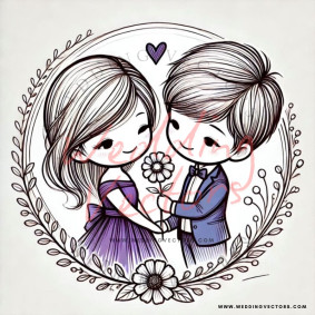 love wedding vectors 6608