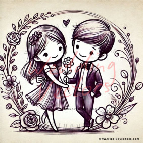 love wedding vectors 6609