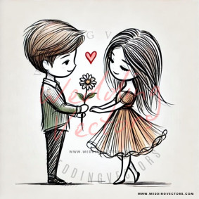 love wedding vectors 6612