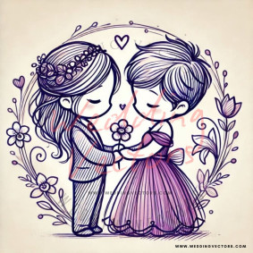 love wedding vectors 6613