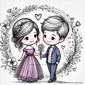 love wedding vectors 6615