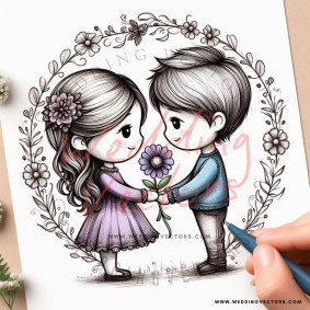 love wedding vectors 6661
