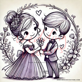 love wedding vectors 6662