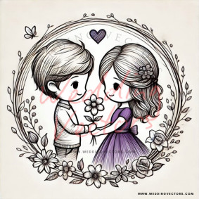 love wedding vectors 6663