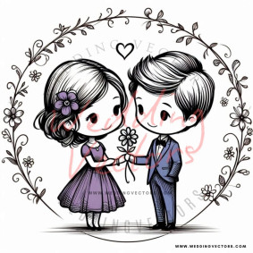 love wedding vectors 6667