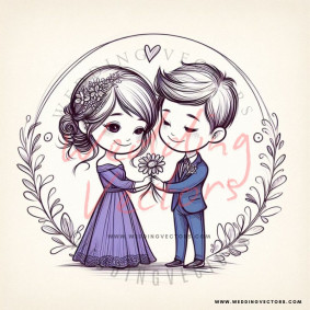 love wedding vectors 6668