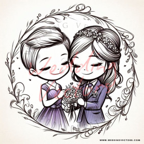 love wedding vectors 6669