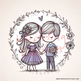 love wedding vectors 6673
