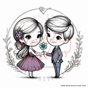 love wedding vectors 6677