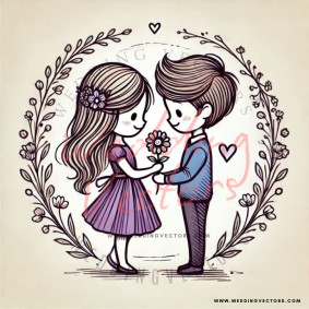 love wedding vectors 6678