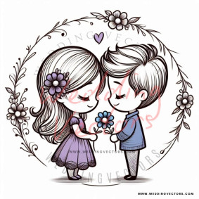 love wedding vectors 6681