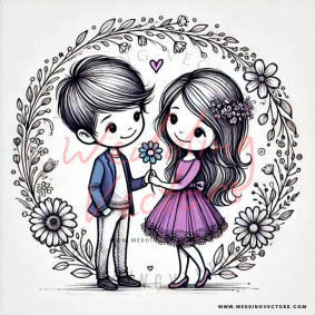 love wedding vectors 6694