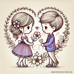 love wedding vectors 6726