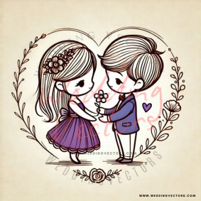love wedding vectors 6728