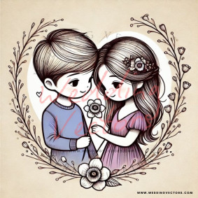 love wedding vectors 6729